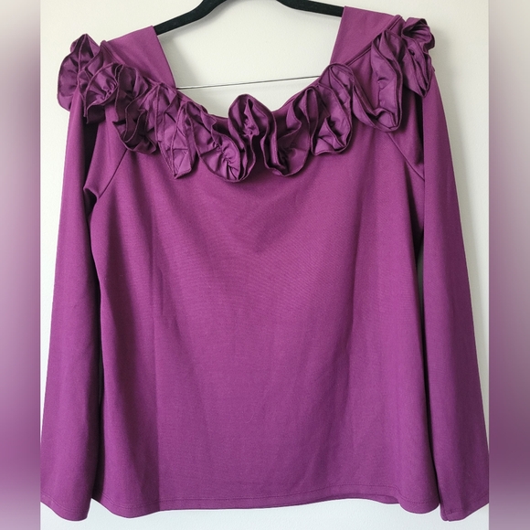 Purple Ruffle Blouse - Picture 11 of 16